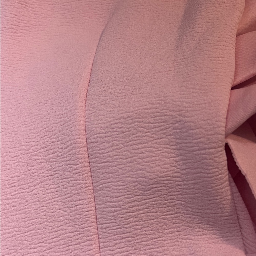 Strapless Pink Dress with Floral Detail - Picture 4 of 4